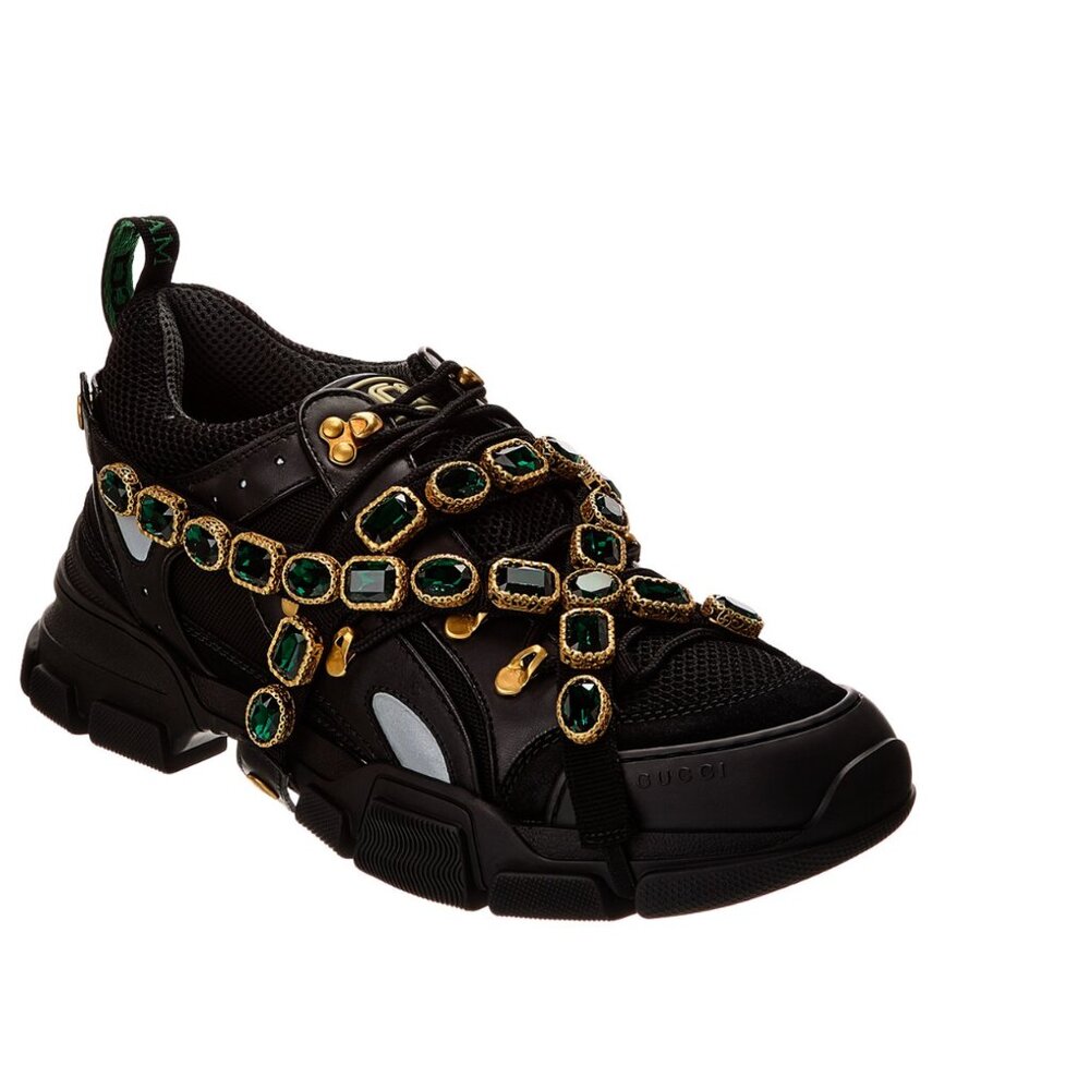 Gucci Flashtrek Leather & Mesh Sneaker